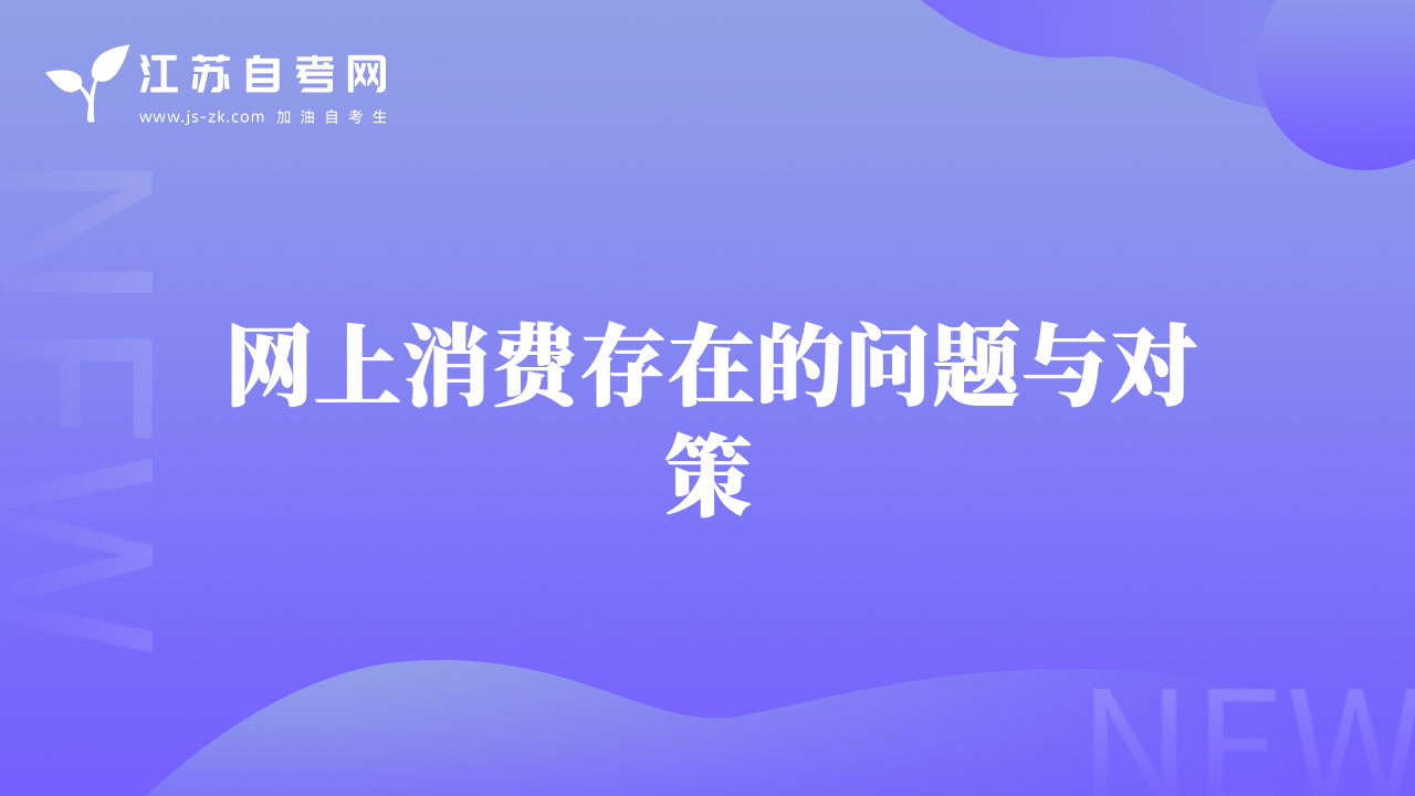 网上消费存在的问题与对策