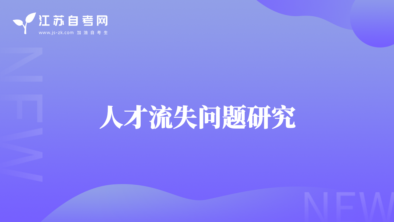 人才流失问题研究