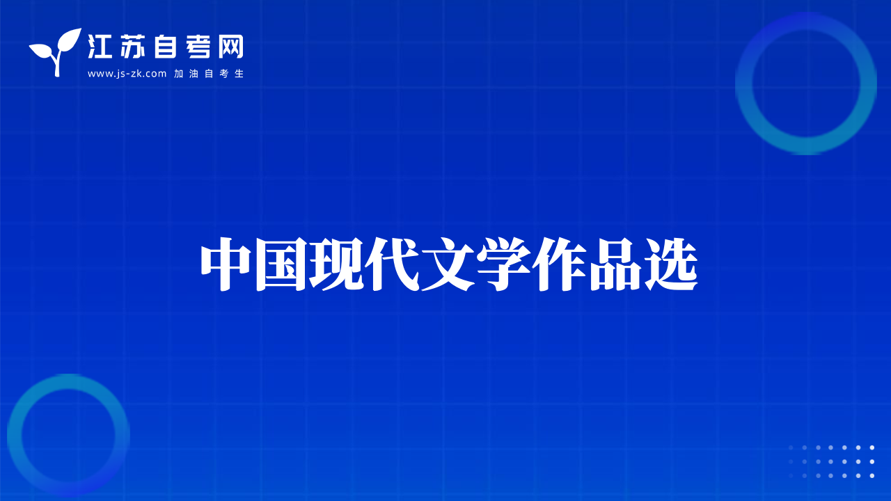 中国现代文学作品选