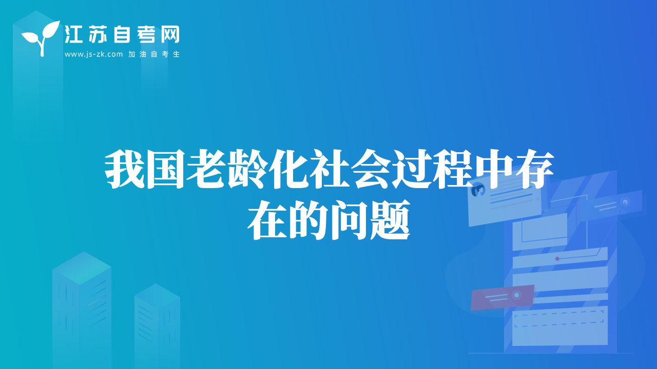 我国老龄化社会过程中存在的问题