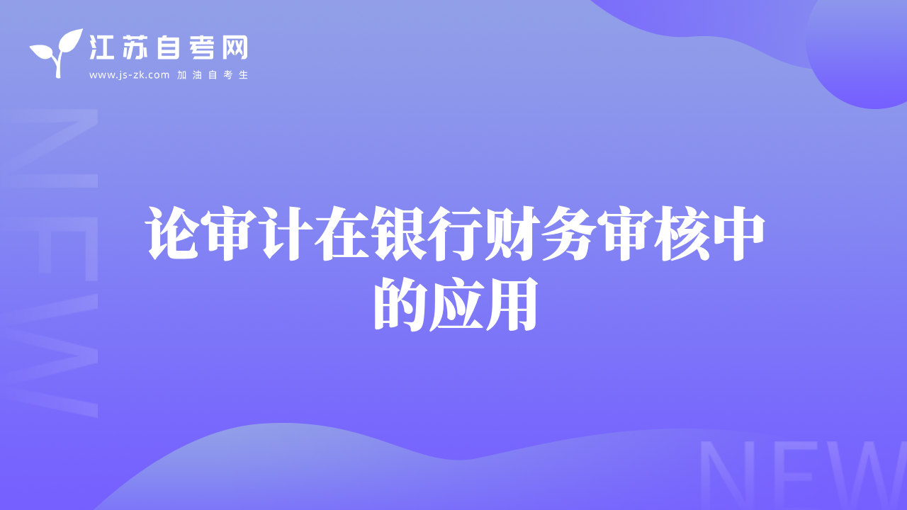 论审计在银行财务审核中的应用