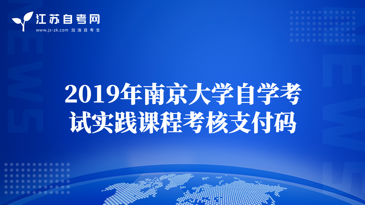 2019年南京大学自学考试实践课程考核支付码